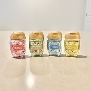 Hand Sanitizers Lot Rare Set Bath & Body Works PocketBac 4 Pack